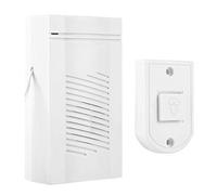 CHICIRIS Wire Doorbell Chime Durable Stable Extendable Wired Double-Sided Tape for Home Office ABS Wall Mounted