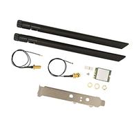 CHICIRIS Wireless Card WIFI6E 5374M Gigabit Dual Band NGFF M2 Network Card for Quick Response and Stable Connection, for win10/win11/ Users, Plastic Material (Single Card Cable Antenna Baffle)