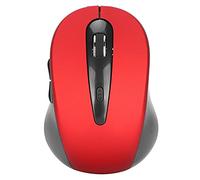 CHICIRIS Wireless Mouse Professional Optical Mini FourWay Scroll Wheel for Notebook Tablet PC, Smooth Movement for Office Work, BT Mouse (Red)