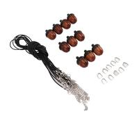 CHICIRIS Wooden Acorn Pendant Necklace Kit, 10pcs | Durable African blackwood, DIY jewelry making, Suitable for various outfits