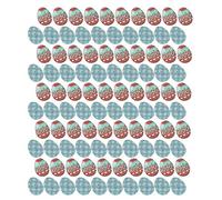 CHICIRIS Wooden Button Set 100Pcs Colored Egg Shape Decorative Buttons for Sewing Crafts, Non- Natural Material