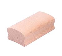 CHICIRIS Wooden Guitar Sanding Block, Replaceable Sandpaper, Fret Polishing Tool, 5.1x2.7x1.7in for Guitar Maintenance and Repair (7.25 sanding block + sandpaper)