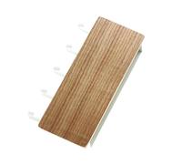 CHICIRIS Wooden Mail Organizer with 5 Hooks (Wood Color) | Wall mounted, stylish design, easy installation, made from durable wood