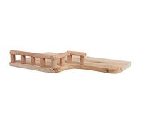 CHICIRIS Wooden Rest Platform, Small Pet Wooden Toys for Hamster and Gerbils with Nuts and Pads for Easy Installation