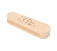 CHICIRIS Wooden Tailors Clapper Efficient Fabric Flattening Tool for Sewing Enthusiasts Solid Wood Construction Tailors Clapper with Scale