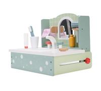 CHICIRIS Wooden Toddler Vanity Toy Pretend Makeup Set for Girls Beech Wood Vanity for Toddlers Idea Inspire Creativity Portable Easy to Store