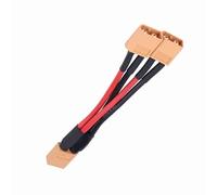 CHICIRIS XT60 Parallel Battery Pack Connector Adapter with Silicone Jacket for RC Lipo Fast Charging or Discharging, 1 Male to 2 Female and 1 Female to 2 Male Connectors for RC Accessory (1 female