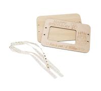 CHICIRIS Your First Million Wooden Wallet Inspirational Cash Holder for