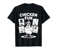 Chick-A-Boom Funny Chicken Rooster Wearing Sunglasses T-Shirt