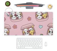 Chick Bento Box Desk Pad Mouse Mat Desk Size with Non-Slip Rubber Base Smooth Face Mouse Pad Big 90X40 CM Mousemat Office Decor Gaming Gifts Mousepad XXL for School Home Office Gaming