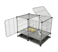 Chick Brooder Cage Indoor with Skylight Top Pull-Out Tray Modular Iron Wire Enclosure Spacious Small Poultry Pen Easy-Clean for Chicks, Quail, Ducklings and Small Animals(70x35x42cm)