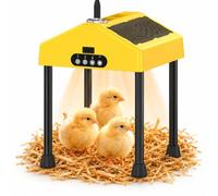Chick Brooder Heater, 3 Heat Settings, Standing or Hanging Design | One-touch brooding cycle with circulating warm air and independent light control