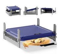 Chick Brooder Heating Plate, 130W Brooder Heater for Chicks, Upgrade Chicken Brooder Plate with Adjustable Height and Angle, Warmer for Baby Chick & Duckling Like Mother Hen (B-19" x 19")
