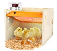 Chick Brooder Heating Plate, Brooder Heater For Chicks, Egg Incubator with Adjustable Height and Angle, Intelligent Chicken Heat Lamp, Warmer for 15 Baby Chick & Duckling, Like Mother Hen, 10x10"