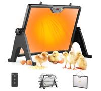 Chick Brooder Heating Plate Chicken Coop Heater Double-Sided Brooder Plate for Chicks Ducks and Birds 17"x13" Adjustable Temperature & Angle Chicken Heat Plate Chick Warmer Chicken Coop Accessories