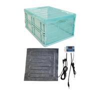 Chick Brooder - Waterproof Safe Adjustable Temperature Cushion Foldable Poultry Care Box Durable Animal Nursery Shelter | Backyard Farmhouse Garden Coop for Backyard Farmhouse Garden
