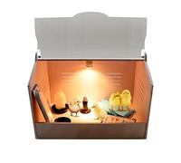 Chick Brooder With Bulb Set And Thermometer Pet Pee Pad Heat, Hatching Equipment Incubation Box Suitable For Chicks Duckling Parrot Lizard