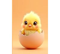 Chick & Daisies Notebook: 6x9 Lined with 150 Pages - Adorable Animal-Themed Journal for Students, Artists & Pet Lovers