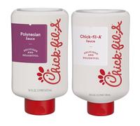 Chick-fil-A Dipping Sauce Set - One Bottle of Chick-fil-A Original Sauce and One Bottle of Chick-fil-A Polynesian Sauce - 16 oz Each