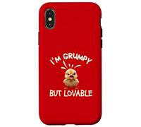 Chick I’m Grumpy But Lovable Beware Bad Mood Pretty Cute Fun Case for iPhone X/XS