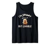 Chick I’m Grumpy But Lovable Beware Bad Mood Pretty Cute Fun Tank Top