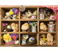 Cobble Hill 1000 Piece Puzzle - Chick Inn - Sample Poster Included