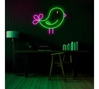 Chick LED Neon Sign: Handmade Wall Decor Egg Farm Room Wall Decoration, Chickens Farmer Neon Light
