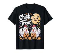 Chick Or Treat Funny Halloween Moon Candy T-Shirt