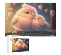 Chick Puzzles 1000 Pieces Wooden Jigsaw Puzzle for Adults Brain Exercise Challenge Game Gift for Kids Children Jigsaws （75×50cm）