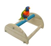 Chick Sleeping Area - Wooden Parrot Bar | 7.68 x 7.09 x 3.54 Inch Gym for | Triangle Ladder Chicken Toy | Broodter Ladder Coop Accessories for Large Birds