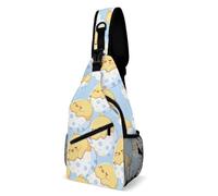 Chick Sleeping in Egg Men's Chest Bag Crossbody Sling Pack Shoulder Backpack for Travel Hiking