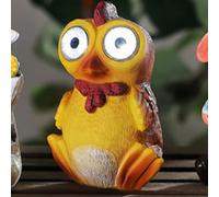 Chick Solar Garden Animal Light Decoration 2 White LED - 13cm by Bright Garden