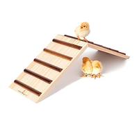 Chick Supplies, Chick Perch & Chicken Roost, Chick Stand Training Perches, Roosting, Wooden Chick Ramp Trainer, Chick Toys for Brooder, No Assemble, Coop Accessories for Chick, Hens, Small Animal