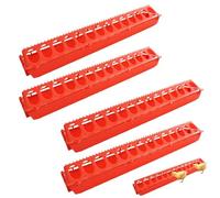 Chick Trough Feeder, Flipping Top Poultry Feeder, Poultry Drinking Trough, Poultrys Feeding Tray, For Pigeon, Quails, Anti-Perching System Keeps Chicks From Perching And Fouling Their Feed