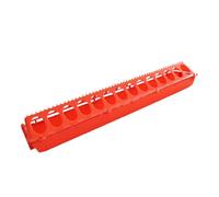 Chick Waterer and Feeder Brooding Trough for Poultry