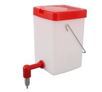 Chick Waterer with Versatile Nipple Drinker and Anti Roost Cone Chicken Nipple Waterer Hanging, Leak Proof Chicken Feeder Waterer for Chicks, Quail, Pigeons, Doves, Birds (600ml)