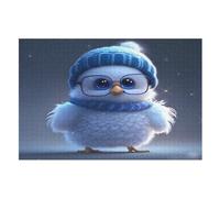 Chick Wooden Puzzles for Adults,1000 Piece,Jigsaw Puzzle for Teens Brain Challenge （75×50cm）