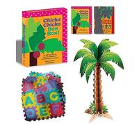 Chicka Chicka Boom Boom and Chicka Chicka 1 2 3 by Bill Martin Jr and Activity Gift Set Includes Alphabet , Numbers , Coconut Tree