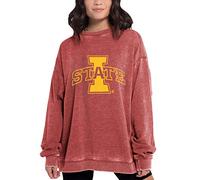Chicka-D NCAA Iowa State Cyclones Womens Campus Pullover, Cardinal, Large (449_TC_PL)