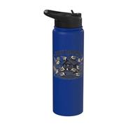 Chickadee Feeder Frenzy Small Grains Graphic Stainless Steel Insulated Water Bottle