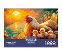 Chicken 1000 Piece Cute Little Chicken Jigsaw Puzzle for Adults Challenging for Challenging Family Activity Games Colorful for Home Decor Gifts 70x50cm/1000pcs