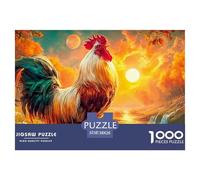 Chicken 1000 Piece Farm Animals Jigsaw Puzzles for Adults Challenging Puzzle Educational for Challenging Family Activity Games Colorful for Home Decor Gifts 38x26cm/1000pcs