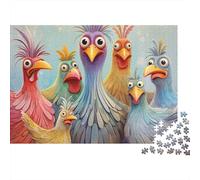 Chicken 1000 Pieces Chicken Choir Premium Cardboard Jigsaw Puzzle for Adults Family Parent-child Interaction Social Icebreaker Holiday Pastime Collectible 38x26cm/1000pcs