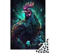 Chicken Adorable Puzzles for Adults,1000 Piece Jigsaw Puzzles for Adults, Wooden Puzzle Fun Decompressing Game 1000pcs (75x50cm)