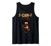 Chicken Afro Women Funny Caw African American Latina Black Tank Top