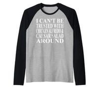 Chicken Alfredo Apparel | Amazing Funny Caesar Salad Design Raglan Baseball Tee