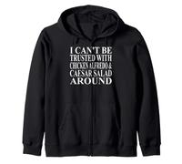 Chicken Alfredo Apparel | Amazing Funny Caesar Salad Design Zip Hoodie