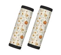Chicken and Duck Print Luggage Handle Wraps for Suitcase, Soft Travel Luggage Handle Cover Tags Identifiers for Suitcases