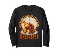 Chicken and Waffles Breaking Culinary Laws Since Breakfast Long Sleeve T-Shirt