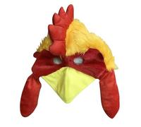 Chicken Animal Hat, Stage Performance Accessories, Plush Chicken Hat Tractor, yellow, One Size